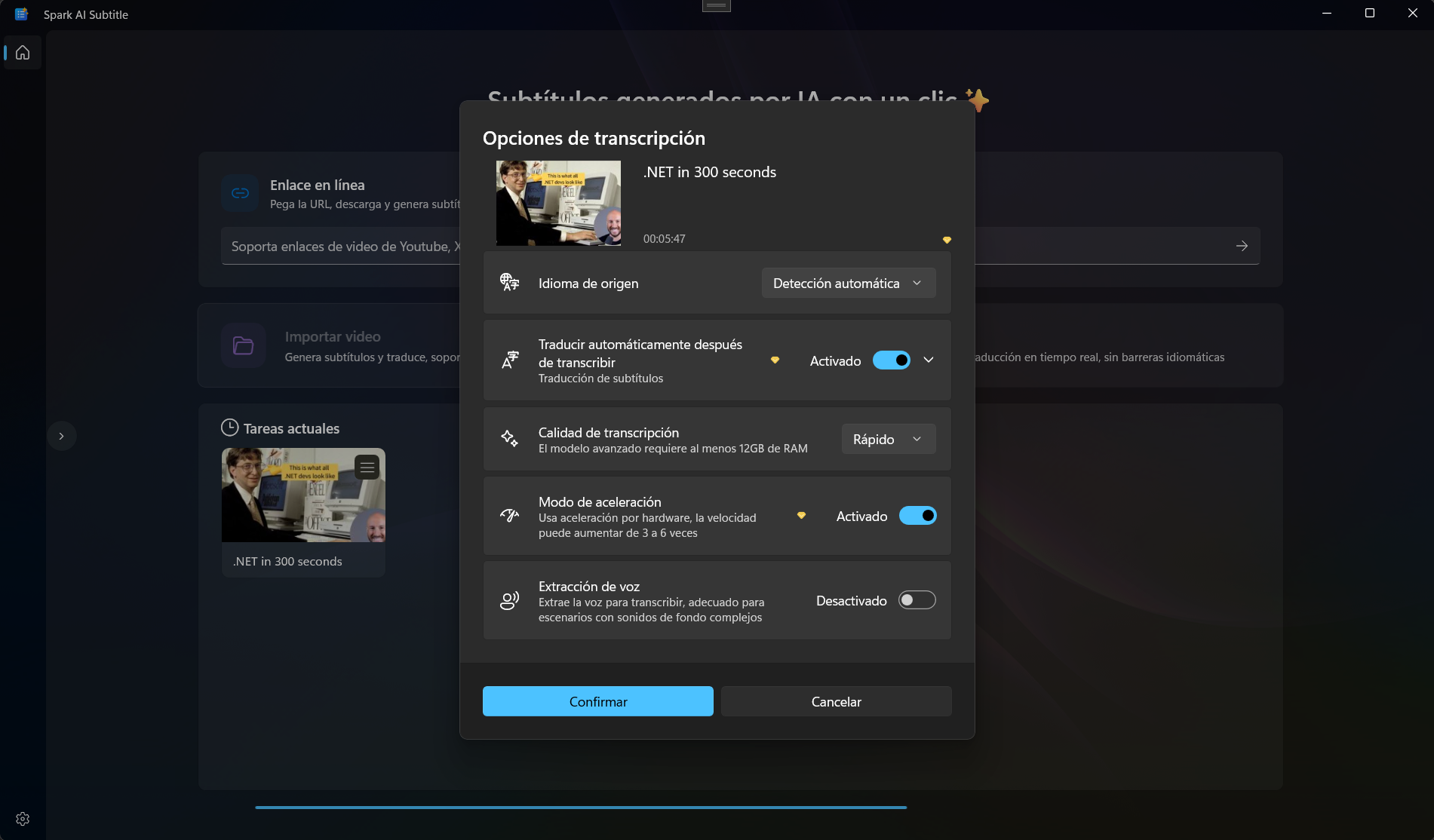 Funciones de Spark AI Subtitle